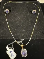 Classy Fine Pure 100 Percent Silver Chandi Jewelry Set.