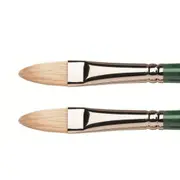 2x Winsor & Newton WOC Winton Hog Filbert Paint Brush Oil Art Painting Size 10