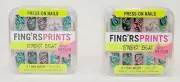 Fing'rs Prints Street Beat Press-On Nails + Charms Block Party 31317 Sealed - 2