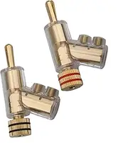 Oxtxuzdm Metal Banana Plugs Loudspeaker Connectors Lockable Banana Plugs for HiFi Auditory Systems and Home Theater Use