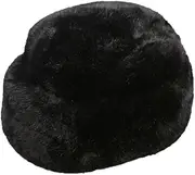 [Pineeseatile] Men Trapper Hat Winter Men Trapper Hat Windproof Warm Faux Mink Hat Thickened Thermal Ski Snow Cap L, Black L, Large
