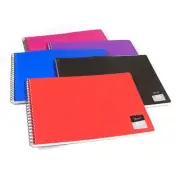 A3 Visual Art Diary 120 Pages Landscape Bound Spiral Hardcover Coloured 110gsm