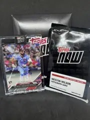 2024 Topps Now Card #557 Weston Wilson RC On Card Auto 62/99 1st Phillies Rookie