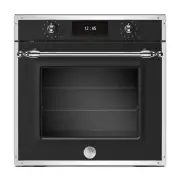 Bertazzoni 60cm Heritage Pyrolytic Electric Steam Oven - Matt Black/Stainless Steel
