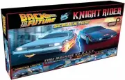 371185 SCALEXTRIC BACK TO THE FUTURE VS KNIGHT RIDER 1:32 MODEL SLOT CAR SET