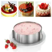 Home Round Mousse Mould Cake Stainless Steel Ring Pastry Mold Baking Cake Tool