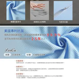 【LooCa】美國抗菌10cm釋壓記憶床墊(單人3尺)