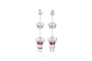 Couture Kingdom Disney Winnie The Pooh Honey Pot Drop Earrings 8cm Silver