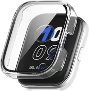 All-around Protective Cover Screen Protector -Scratch Full Protective Cover Bumper Hard PC Case with Tempered Glass Screen Protector for Amazfit Bip 5 Unity Accessories