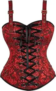 [HEYDHSDC] Women Vintage Corset With Steampunk Straps Gothic Tube Tops Bustiers Corsets