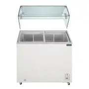 Polar G Series Display Chest Freezer 200Ltr with Glass Surround - FL991-A