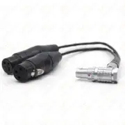 Atomos Shogun Monitor Recorder 10-Pin to XLR 3Pin Breakout Audio Input Cable 12"