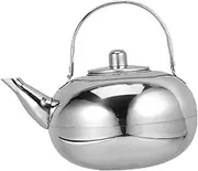 iplusmile Thick Stainless Steel Thermal Teapot Insulated Water Pot for Kitchen Restaurant Use Safe Design for Brewing Tea and Serving Hot Beverages Silver