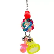 1034 Nobby Paci Periscope - Handcrafted Colorful Jingling Grabby Bird Cage Toy