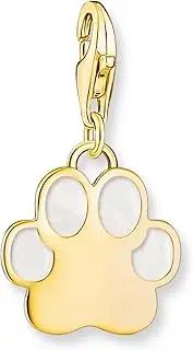 [Thomas Sabo] Gold Charm Pendant Dog Paw with Cold Enamel