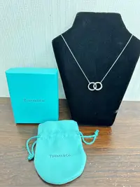 在飛比找Yahoo!奇摩拍賣優惠-Tiffany&Co.(蒂芬尼) 1837系列 雙環刻字墜飾