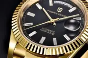 Pagani Design Men's Automatic Mechanical Stainless Steel Watch BLACK & GOLD