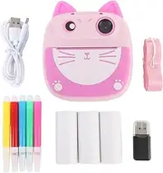 Kids Camera Instant Print, Kitty Digital Camera That Print Photos for Kids, 20MP Front and Rear Dual Cameras, 4X Zoom, for 3 4 5 6 7 8 9 10 Year Old Girls Boys, with 32GB SD Card