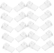 BIUDECO 20pcs Charging Port Dust Handle Type Charging Port Shrimp Hideout for Fish Tank Reagents Anti-Leakage Phone Medium Point Pens Charging Protection Device Transparent PVC