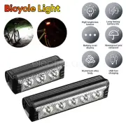 Rechargeable Bicycle Light Set IPX5 Waterproof Bike Headlight for Night Riding