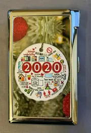 2020 Collage Xmas Cigarette Case with lighter ID Holder Wallet
