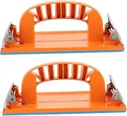 HOUDERCO 2pcs Self-adhesive Sandpaper Holder for Hand Sanding Block Professional Tool for Woodworking Metalworking Design for Easy Storage Corner Access