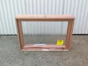 514h x 850w New Timber Meranti Awning Window Obscure Bathroom HVA69OT In Stock