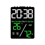 Multifunctional Electronic Clock With Simple Setting Of Temperature &humidity