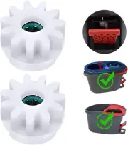 2 Pcs Easy Mop Pedal Broom Spin Mop Replacement One Way Clutch Bearing Bucket
