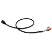 3-Prong AC Grounded Power Cord w/ Female Spade Connectors | 105°C, 18AWG