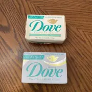 Vintage Dove Beaty Bar White Soap 4.75oz New Lot Of 2 Unscented