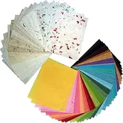 65 Sheets 8.5 x 11 Inches Mulberry Paper Sheet Design Art Tissue Japan Origami Washi Wholesale Bulk Sale UnryuProducts Card Making