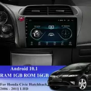 9'' For 06-11 Honda Civic Hatchback Car Radio GPS Navi FM Android 10.1 Head Unit