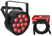 Chauvet DJ SlimPAR T12 ILS RGB LED D-Fi USB Par Stage/Party Wash Light+DMX Cable