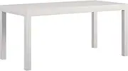 Ameriwood Home Modern Coffee Table, Wood, White, 19 in x 39 in x 18 in (D x W x H)