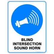 Blind Intersection Sound Horn | Mandatory Signs