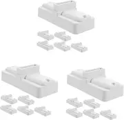 BESPORTBLE Sets Garden Border Fence Stand Support Plastic Fence Post Holders for Stabilizing Dog Gates Pcs