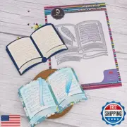 Alinacutle 1set Open Books FrameandQuills Metal Cutting Die Cut for Happy Bir