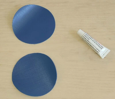 2x Vinyl Repair Patch+Glue Set: Inflatables Boat Airbed Raft Dinghy Kayak PVC