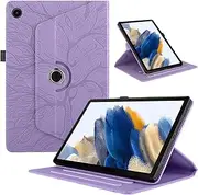 AsWant Case for Samsung Galaxy Tab A8 10.5-Inch 2022 (SM-X200/X205/X207), Multi-Angle Smart Cover Ultra Slim Auto Wake/Sleep (Purple)