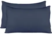 Stretch Jersey Pillow Cases with Invisible Zipper, Universal Size Fit All King,
