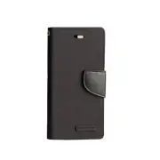 Goospery Canvas Book Case For iPhone 13 6.1" - Black