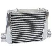 Aeroflow Aluminium Intercooler with 3" Inlet/Outlets, Raw Finish, 280 x 300 x 76mm