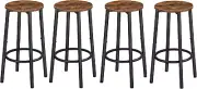 Bar Stools Set of 4, Counter Height Stools, Kitchen round Height Stools, Dining