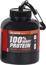 Kinoy Protein Powder and Supplement Funnel Keychain - Protein Powder Container with Durable Key-Chain Portable to-Go Container for The Gym, Workouts, Fitness, and Travel Big 1pc