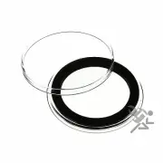 (50) AirTite 37mm Black Ring Coin Holder Capsules for 1oz Gold & Silver