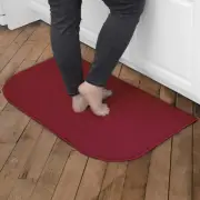Washable Stain Resistant Kitchen Rug Half Round Floor Mat, 18x30 Inch