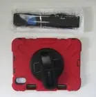 Red Case For iPad 6th Generation Hand Shoulder Strap Kickstand Impact Resistant