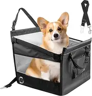 Dog Car Seat, Pet Booster Seats, Portable Puppy Booster Carseat for Outdoor Travel, Waterproof Vehicle Backseat Kitten Bed