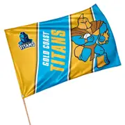 Gold Coast Titans NRL Retro Mascot Design GAME DAY Pole Flag Banner
